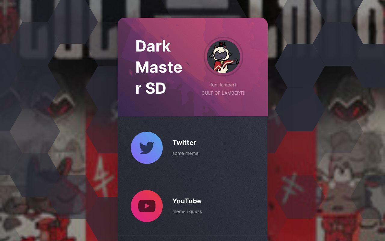 Carrd profile picture for @lambert
